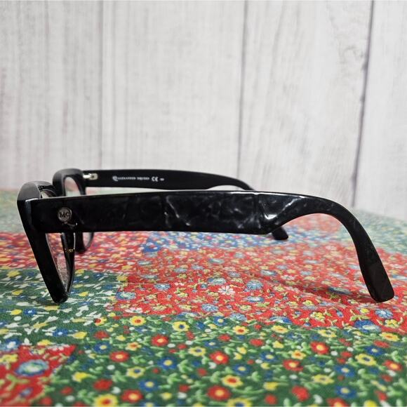 Alexander McQueen MCQ0032 64H 145 - Black Handmade Acetate Eyeglasses Frames - Picture 3 of 10